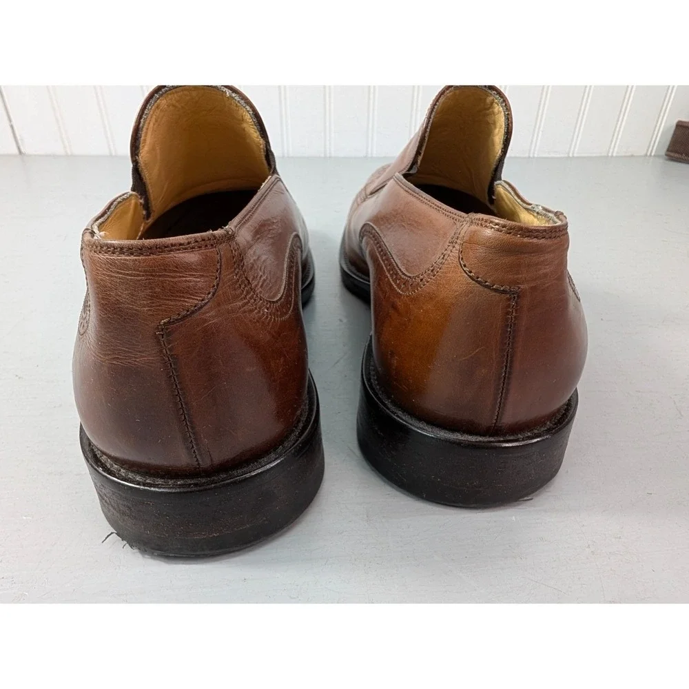 Johnston & Murphy Signature Series Loafers Men's 9.5‎ M Leather Made In Italy